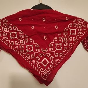 Red Bandana All Cotton Fast Color RN13960
